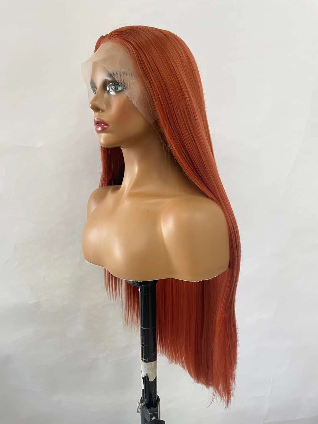 Ginger Orange Straight Lace Part Wigs for Sale
