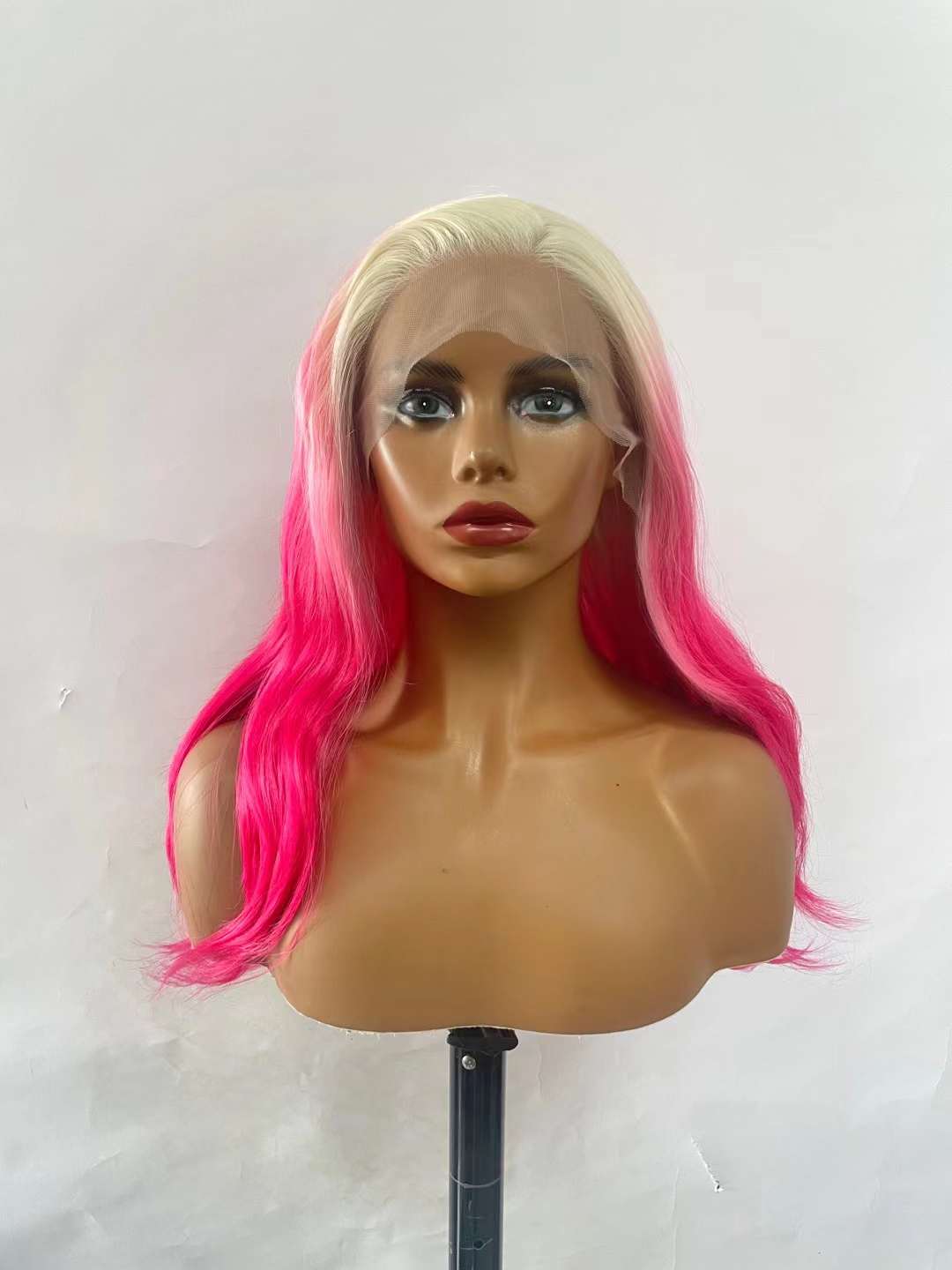 Gorgeous White Gradient Pink Body wave HD Lace Wig