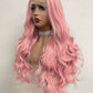 GuaranteeHair Ombre Pink Long Wave Wigs Natural Hair Wig