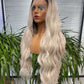 Natural Mixed white Brazilian Body Wave Curly Wigs