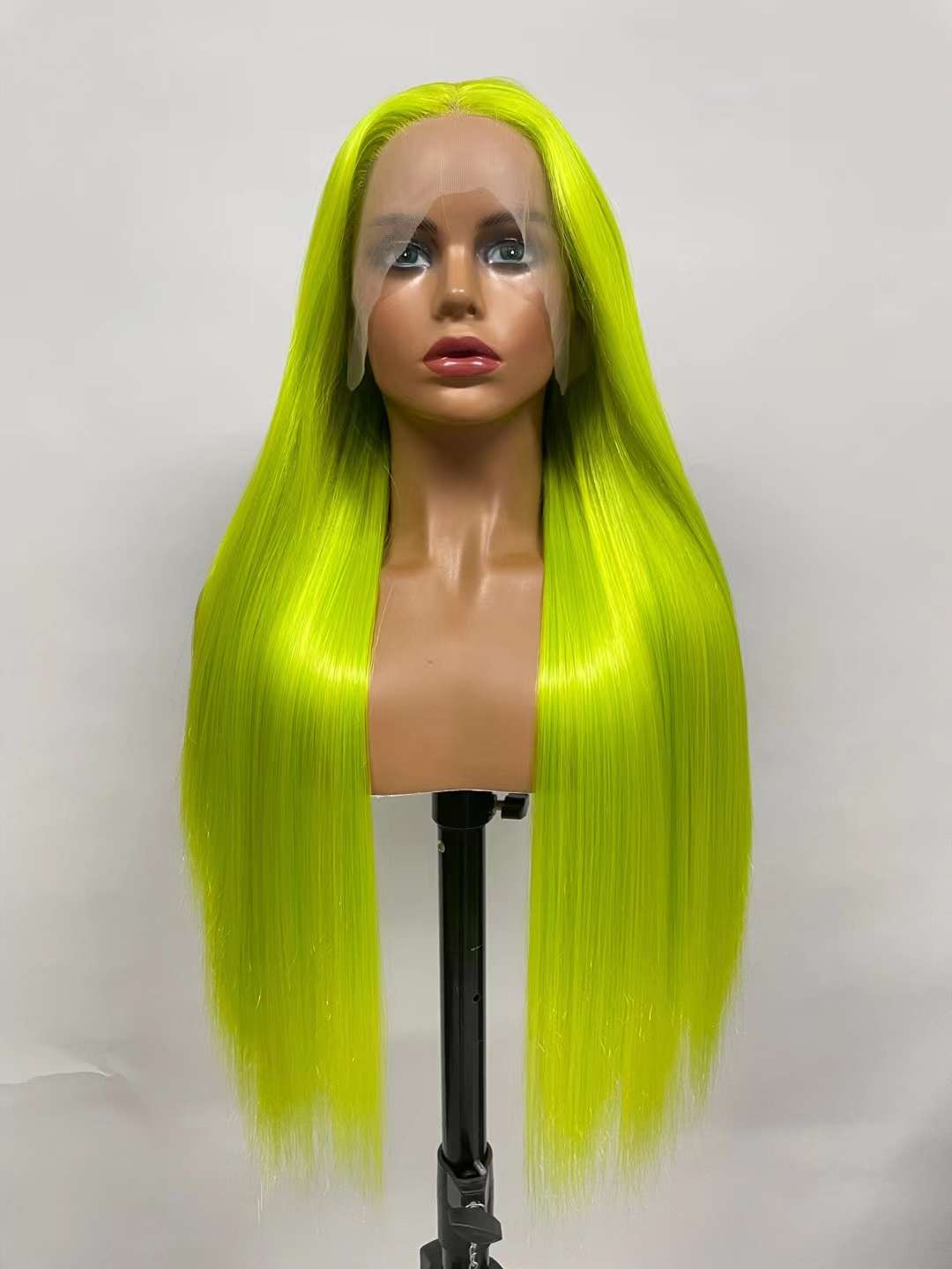 Flawless Fluorescent green Long Straight 13*3 Lace wig