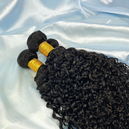 Kinky Curly 100% Cheveux Humains 3 Faisceaux Noir Naturel
