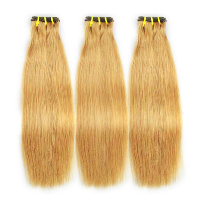 27 # cheveux raides Fumi 3 faisceaux de cheveux tisse