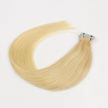 Bande droite de cheveux humains vierges blonds dans l'extension de cheveux