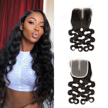 1b # Body Wave Fumi Hair 4x4 Lace Closure Noir naturel
