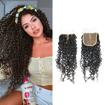 1b # Pissy One Fumi Hair 4x4 Lace Closure Noir Naturel