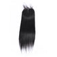 Straight Remy Human Hair 4x4 Lace Closure Natural Black