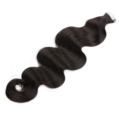Nature Virgin Human Hair Body Wave Tape In Hair Extension