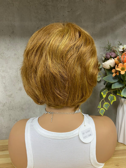 Perruques Cheveux Naturels Rémy Coupe Pixie Cheveux Naturels