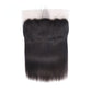 Lisse 100% Cheveux Humains 13x4 Lace Frontal Noir Naturel