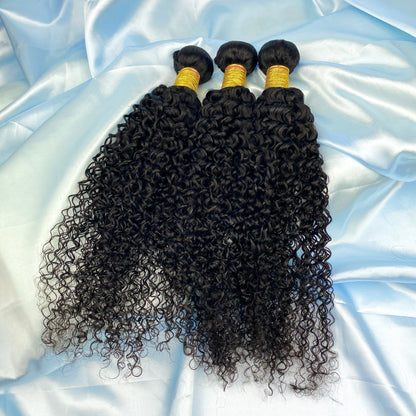 Water Wave 100% Cheveux Humains 3 Faisceaux Noir Naturel
