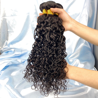 Water Wave 100% Cheveux Humains 3 Faisceaux Noir Naturel