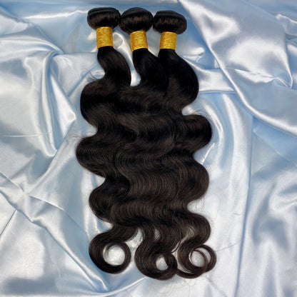 Body Wave 100% Cheveux Humains 3 Faisceaux Noir Naturel
