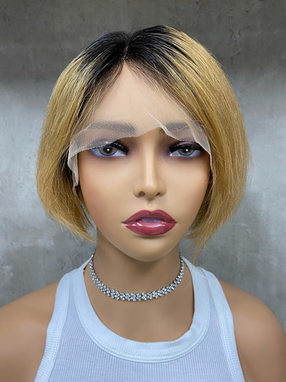 Perruques de Cheveux Humains de Haute Qualité à Partie en T Frontale Remy