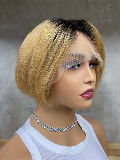 Perruques de Cheveux Humains de Haute Qualité à Partie en T Frontale Remy