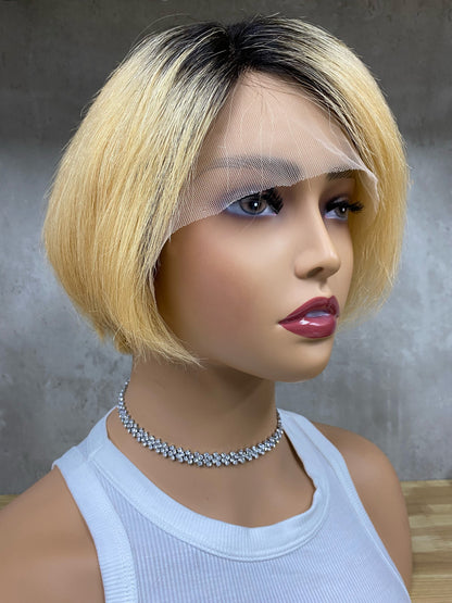 Perruques de Cheveux Humains de Haute Qualité à Partie en T Frontale Remy