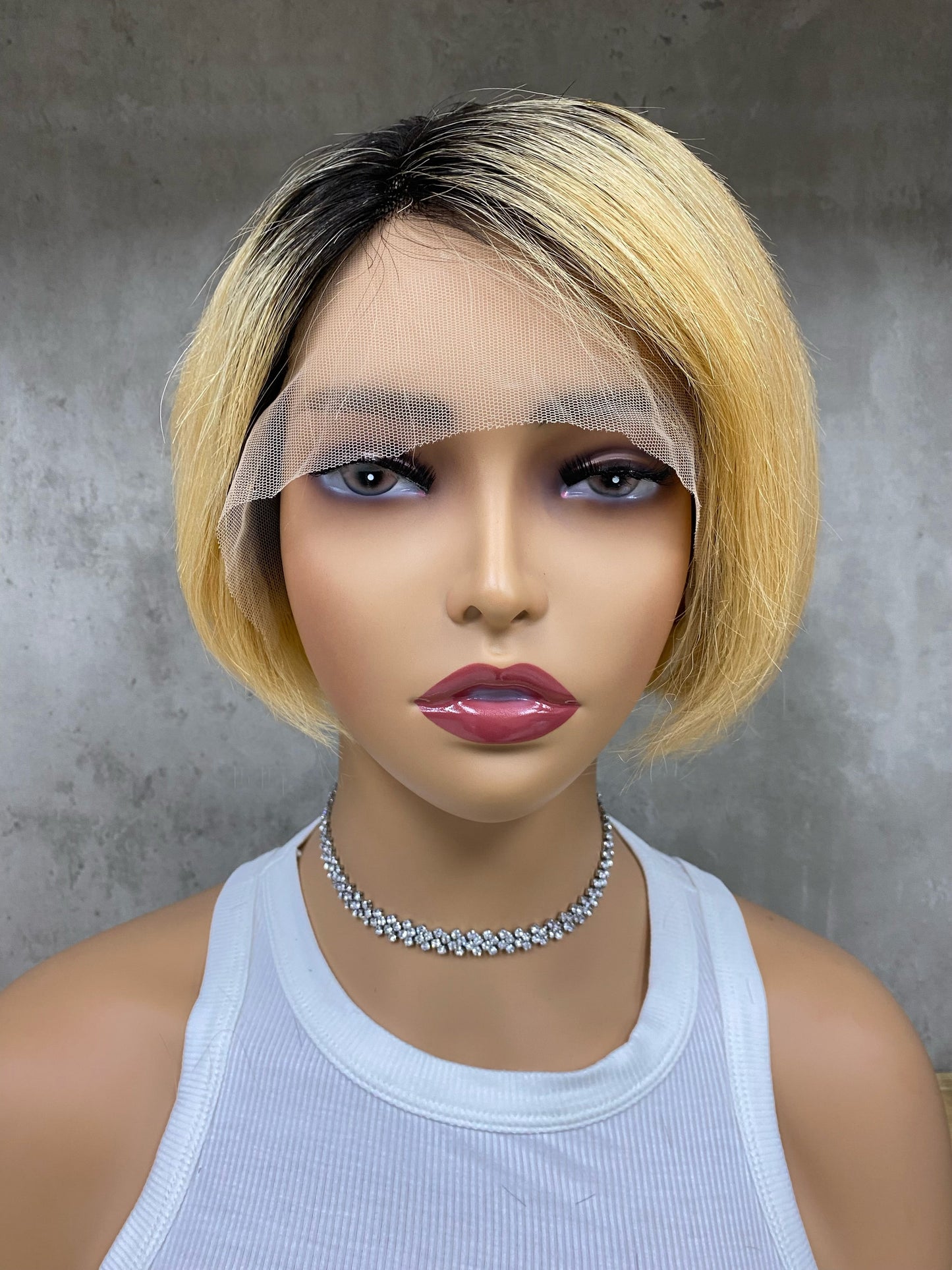 High Quality T-Part Frontal Remy Human Hair Pixie Cut Wigs