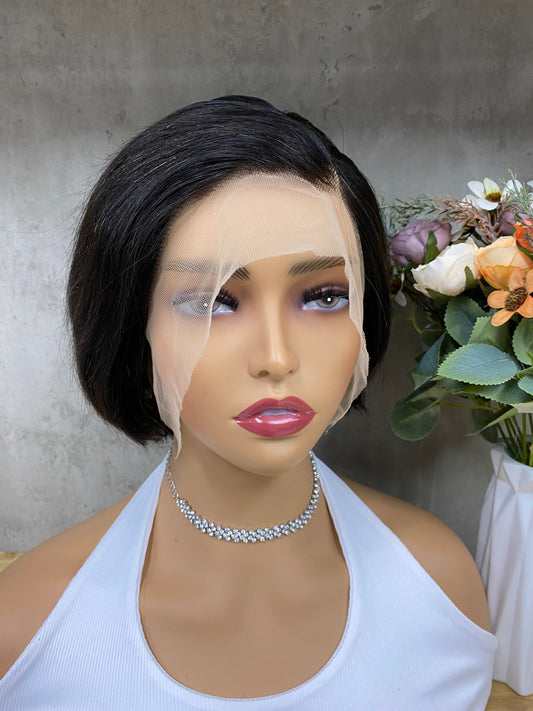 Perruques de Cheveux Humains de Haute Qualité à Partie en T Frontale Remy