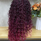Gorgeous Wine Color Water Wave Bob Wig