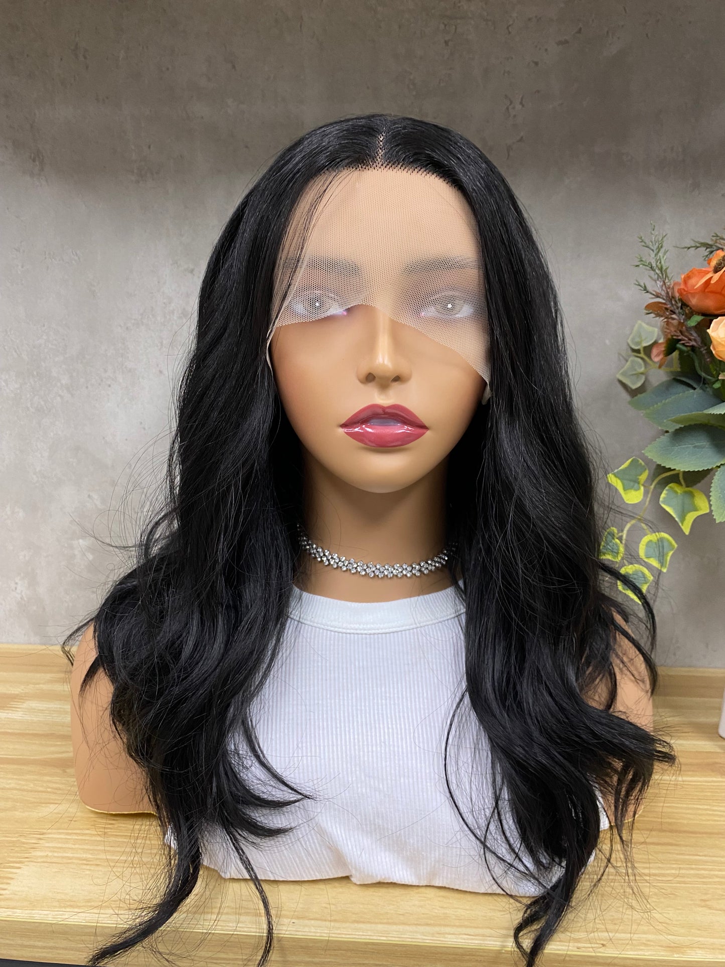 Nature Body Wave Lace Wigs For Women Glueless Long Wavy Lace Wig