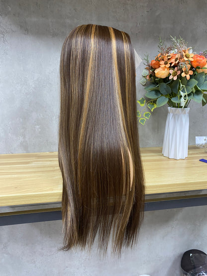GORGEOUS MIX COLOR Piano Straight HD lace frontal Wig