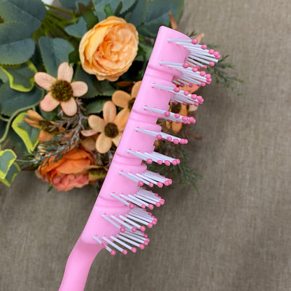 Évider brosse à cheveux cuir chevelu Massage peignes coiffure démêlant séchage rapide outil de démêlage humide sec cheveux bouclés