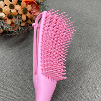 Detangling Hair Brush Pink Black Massage Wet Hair Comb Octopus Hair Brush Comb Detangling Brush Kinky Wavy for Thick Curly Hair