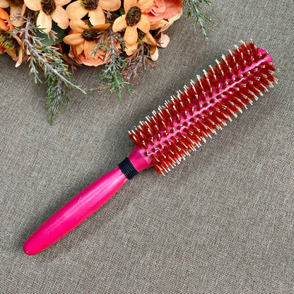 Nouvelle spirale professionnelle en plastique ronde brosse Quiff rouleau cheveux bouclés peigne coiffure masseur brosse à cheveux Dressing Salon barbier peigne