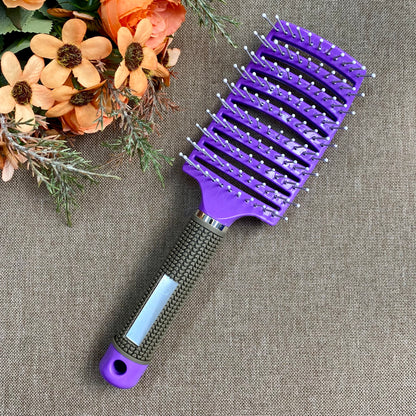 Évider brosse à cheveux cuir chevelu Massage peignes coiffure démêlant séchage rapide outil de démêlage humide sec cheveux bouclés
