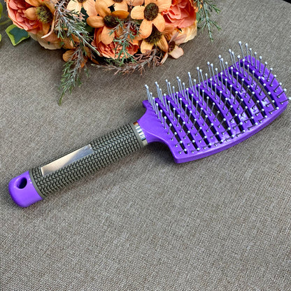 Évider brosse à cheveux cuir chevelu Massage peignes coiffure démêlant séchage rapide outil de démêlage humide sec cheveux bouclés