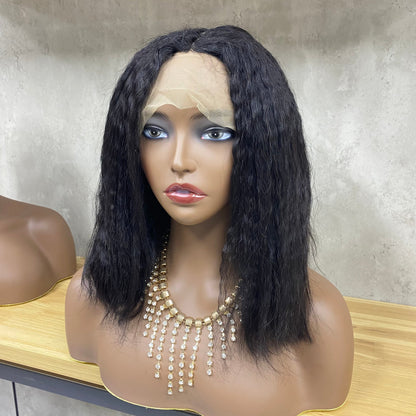 Future Remy Human Hair Yaki Staight Bob Wig