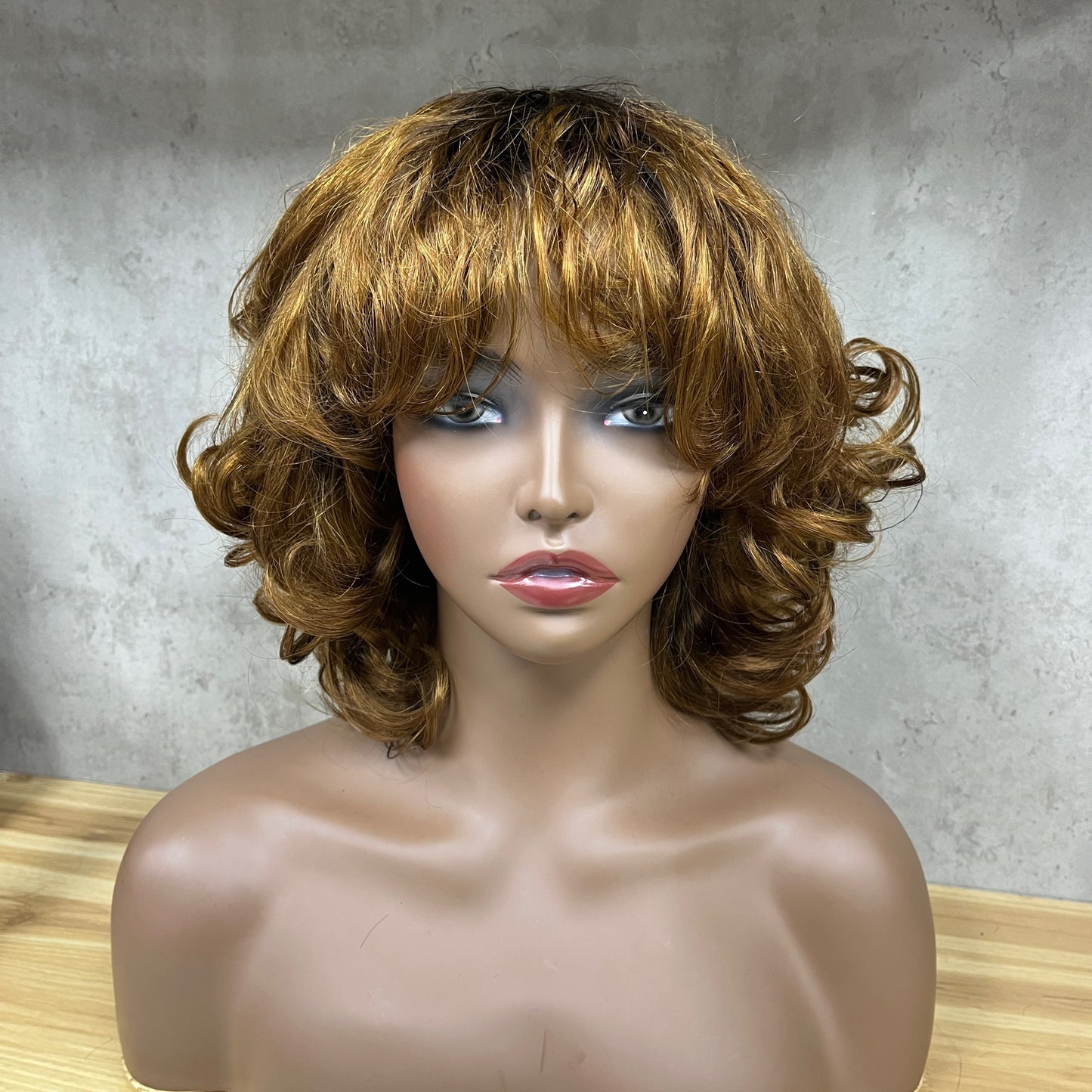 Special Texture Virgin Human Hair Egg Curly Short Hair Wigs