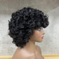 Special Texture Virgin Human Hair Small Loose Hair Wigs
