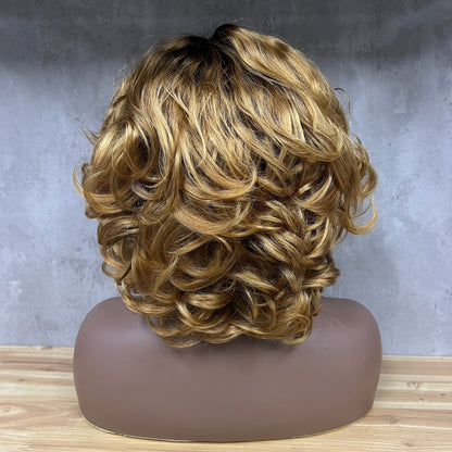Special Texture Virgin Human Hair Egg Curly Short Hair Wigs