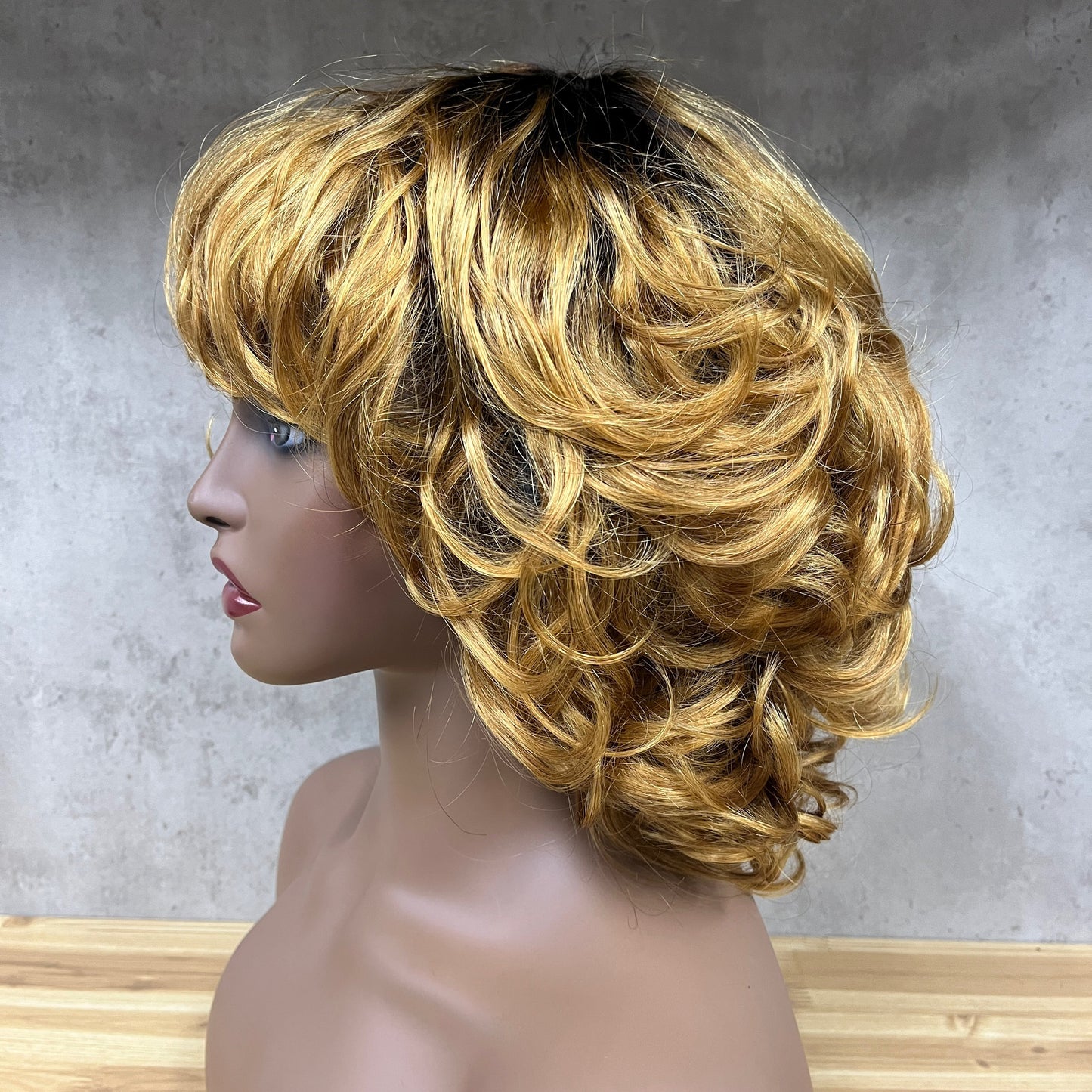 Special Texture Virgin Human Hair Egg Curly Short Hair Wigs