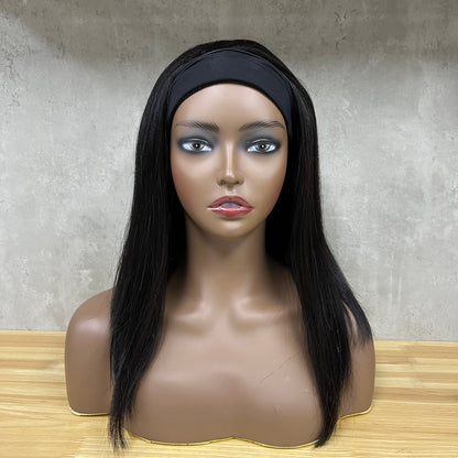 Perruque Bandeau Droite Cheveux Naturels Remy Nature