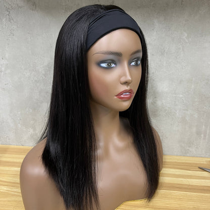 Perruque Bandeau Droite Cheveux Naturels Remy Nature