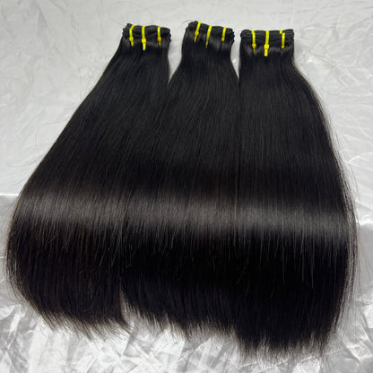 Couleur Spéciale Fumi Cheveux Raides 3 Faisceaux