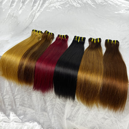 Couleur Spéciale Fumi Cheveux Raides 3 Faisceaux