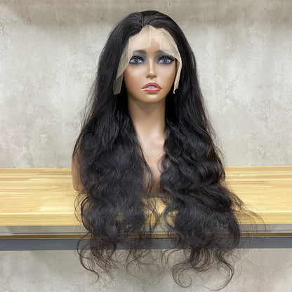 Perruque frontale en dentelle de couleur naturelle Body Wave 13x4