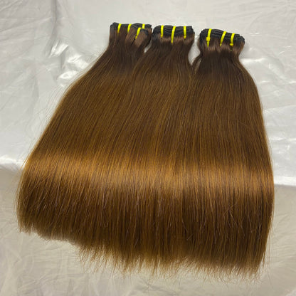 Couleur Spéciale Fumi Cheveux Raides 3 Faisceaux