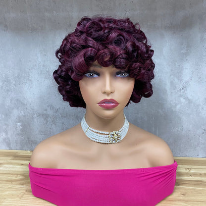 Perruque Spéciale Bouclée Remy Hair Bob