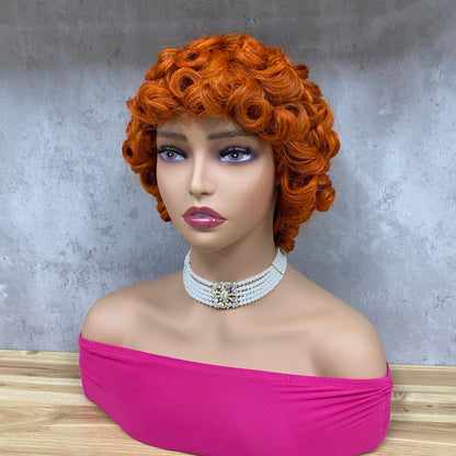 Perruque Spéciale Bouclée Remy Hair Bob