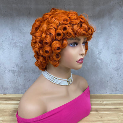 Perruque Spéciale Bouclée Remy Hair Bob