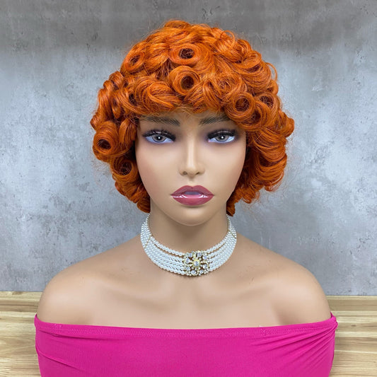 Perruque Spéciale Bouclée Remy Hair Bob