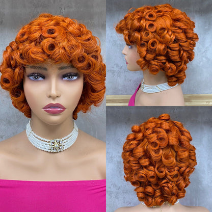 Perruque Spéciale Bouclée Remy Hair Bob