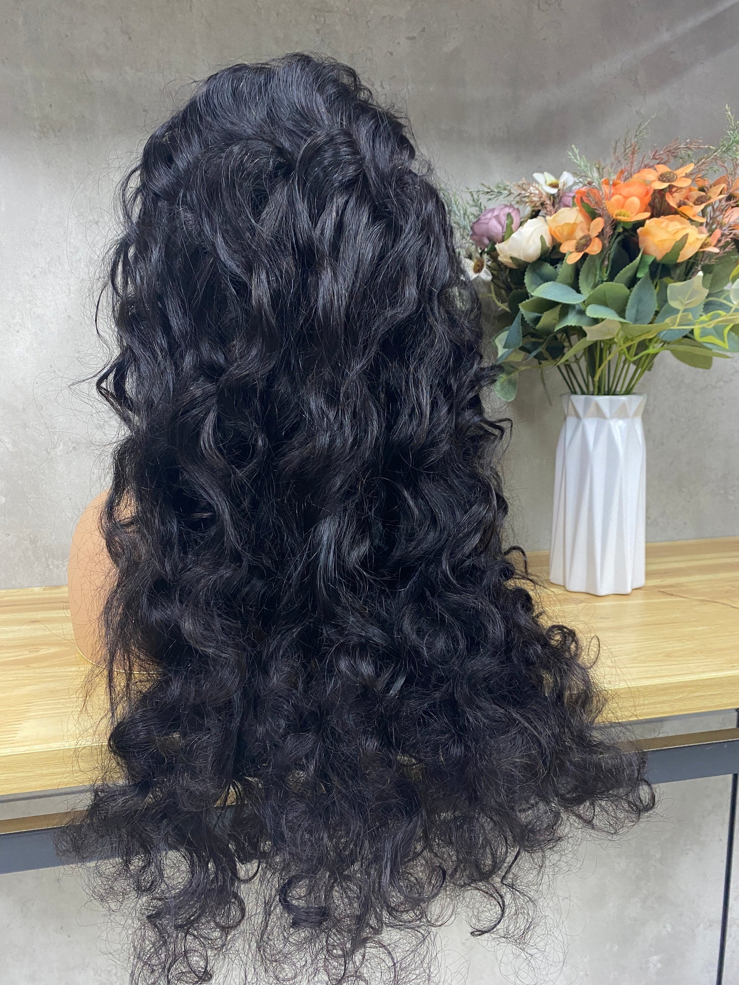 Nature 13x4 Lace Remy Human Hair Loose Wave Long Hair Wigs