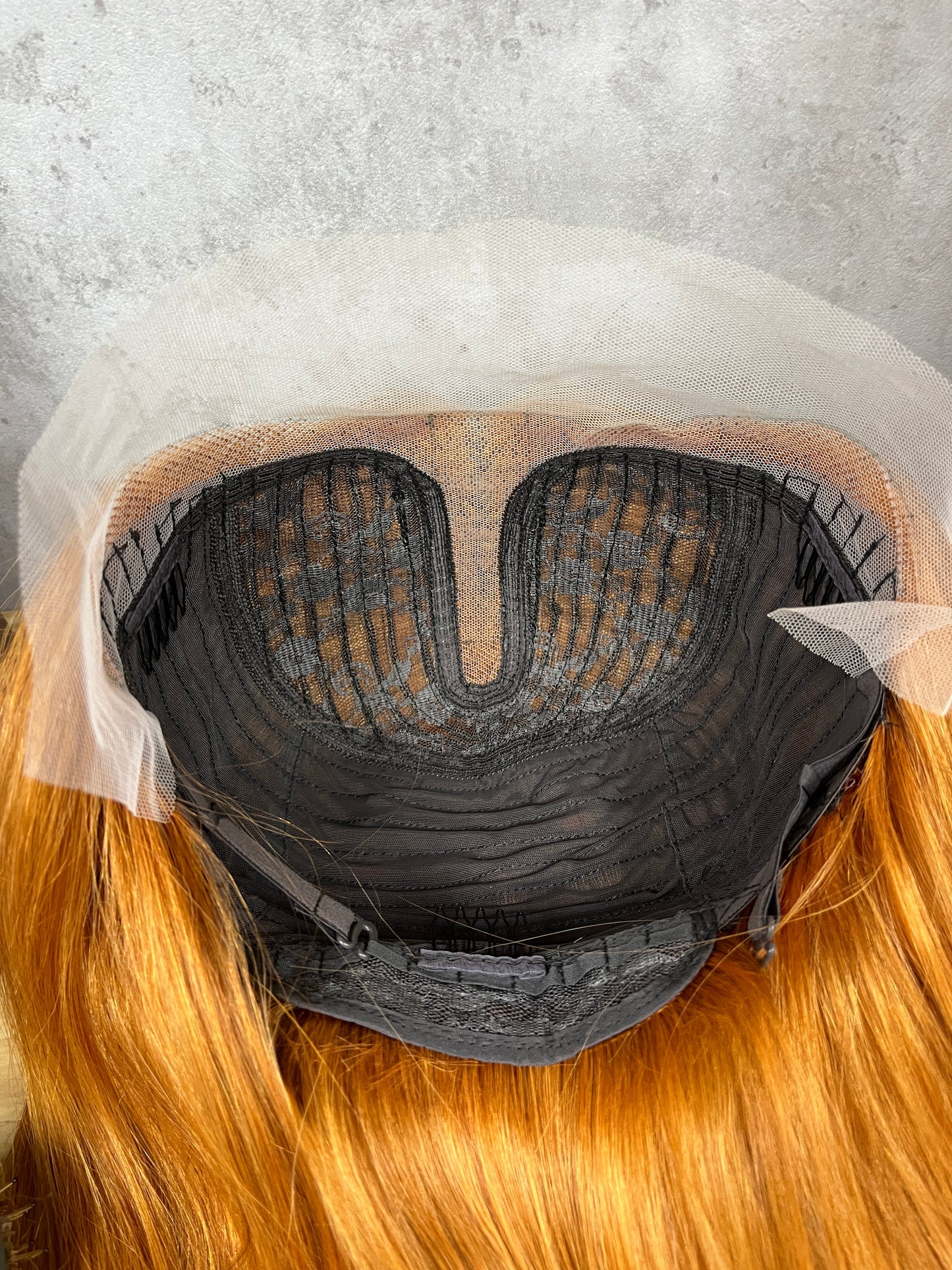 Perruques de Bob de Cheveux Raides de Cheveux Humains Remy Frontal Orange T-Part Spéciale