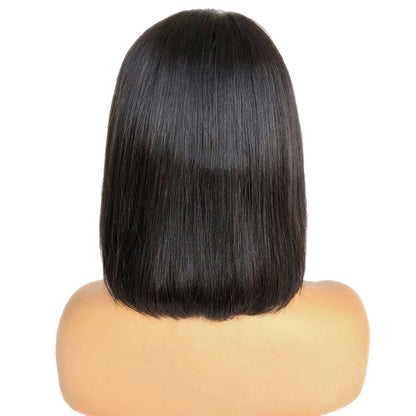 Guaranteehair Perruque de cheveux humains à franges droites Bob GHMBOB01