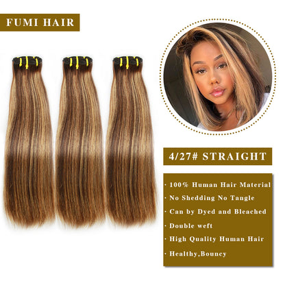 4/27 # cheveux raides Fumi 3 faisceaux avec fermeture à lacet 4x4